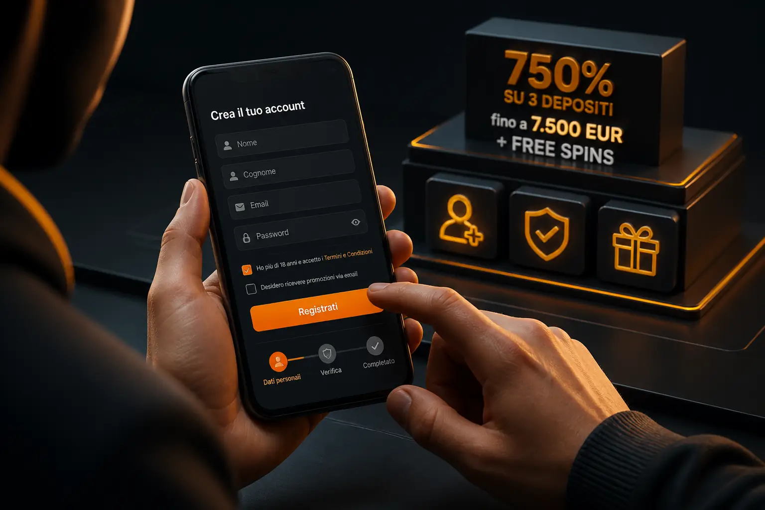 Casino Intense Registrazione: Crea Account e Ottieni il Bonus visual guide for Casino Intense
